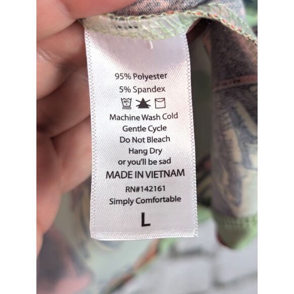 LULAROE Novelty French Fry Print "Randy" Raglan Top  Casual Soft Size Large NWT - Picture 4 of 5